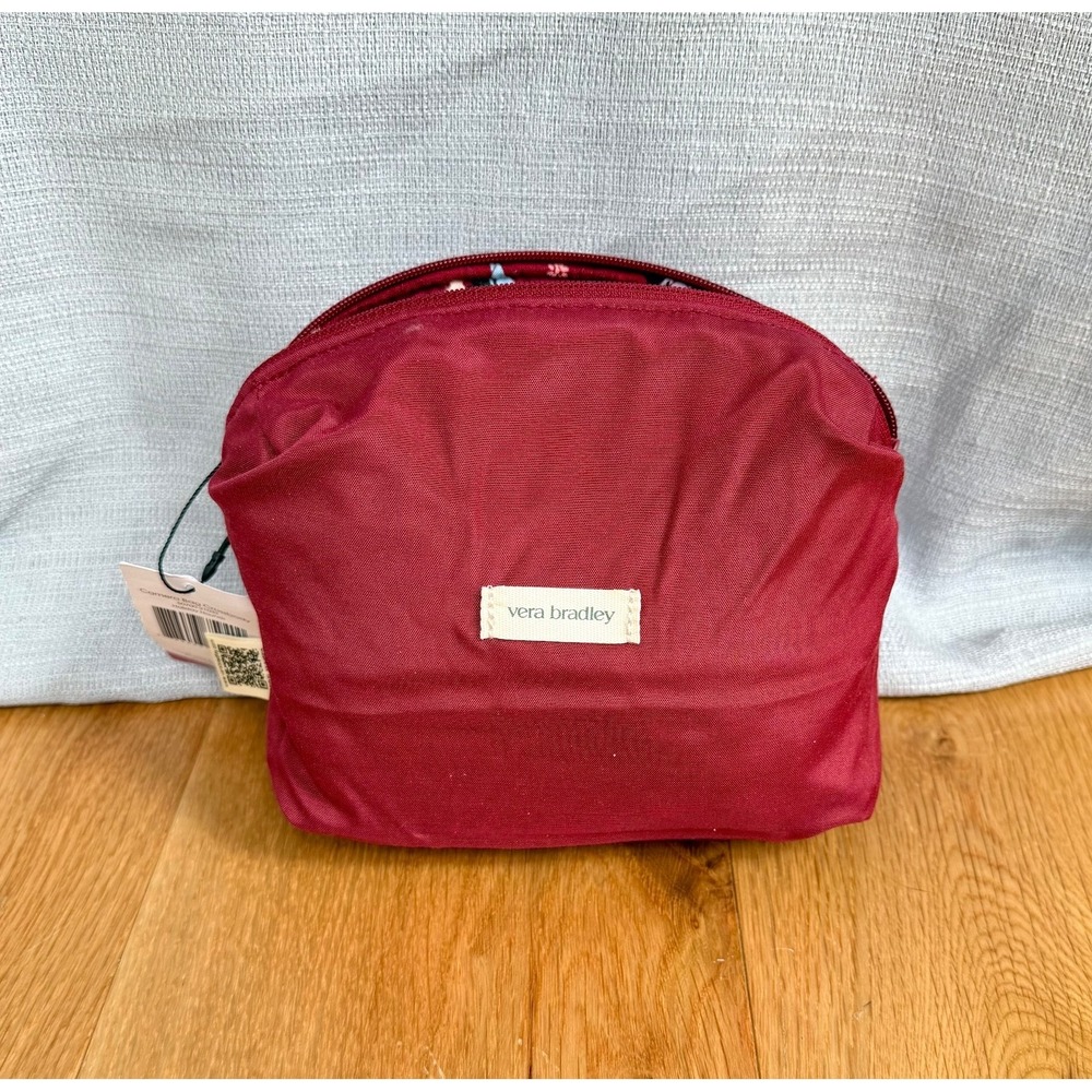 NWT Vera Bradley Outlet 2024 Holiday Hounds Cranberry Crossbody Camera Bag - Picture 6 of 9